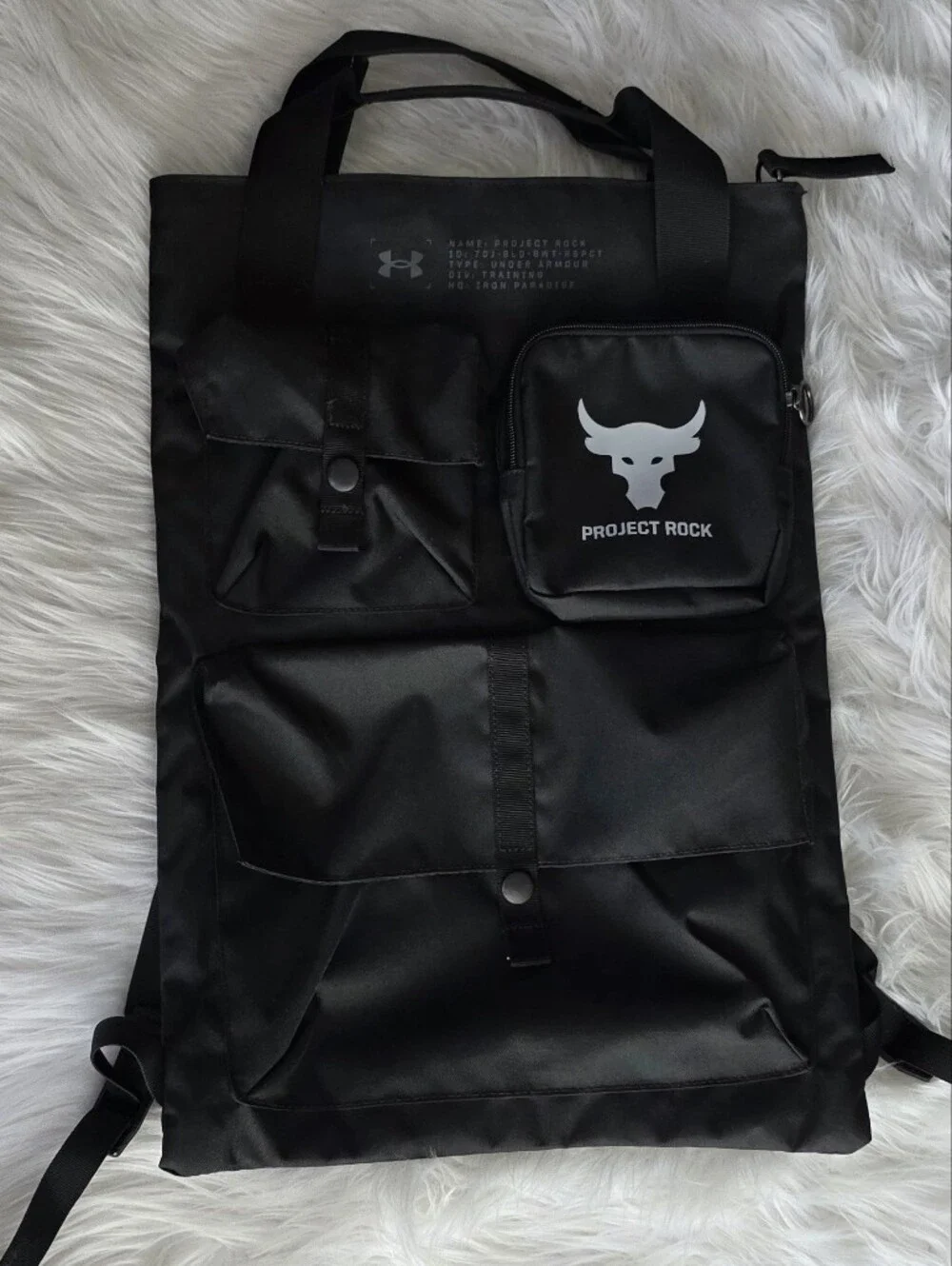 Under Armour Project Rock Black Utility Backpack